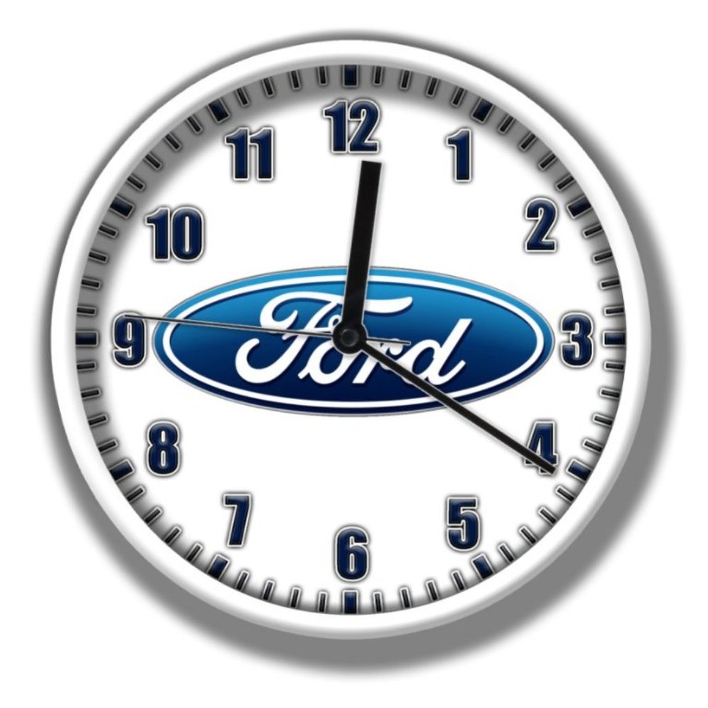 Ford logo wall clock NEW